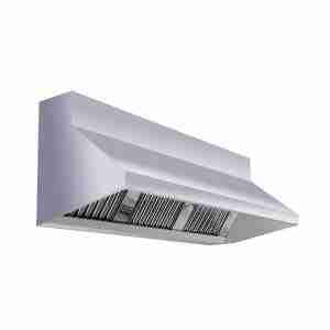 Campana mural extractora de humos 2,5m fondo 1000mm