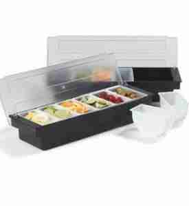 Caja dispensadora 6 compartimentos.
