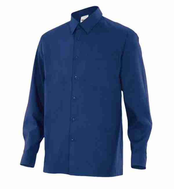 Camisa caballero manga larga 1 bolsillo eco