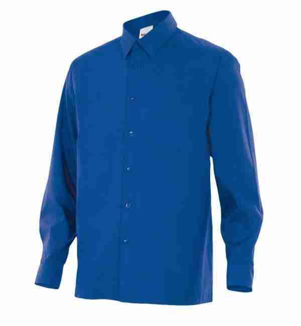 Camisa caballero manga larga 1 bolsillo eco