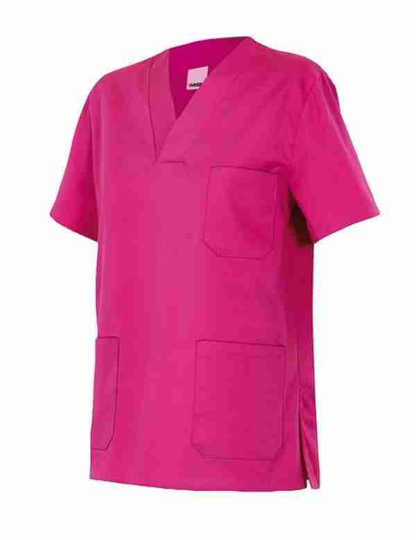 Camisa señora manga corta y cuello mao