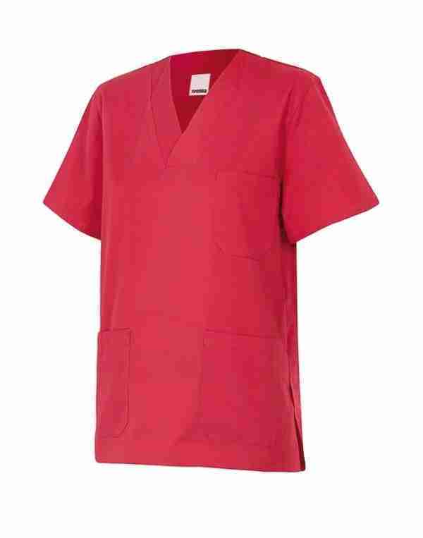 Camisa señora manga corta y cuello mao