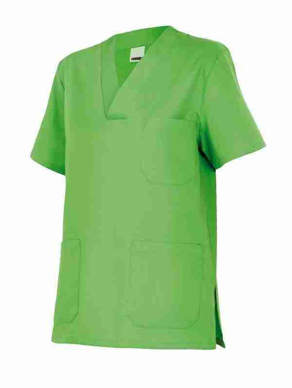 Camisa señora manga corta y cuello mao
