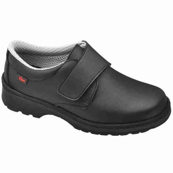 ZAPATO ANTIDESLIZANTE LISO CON VELCRO MOD. MILAN-L