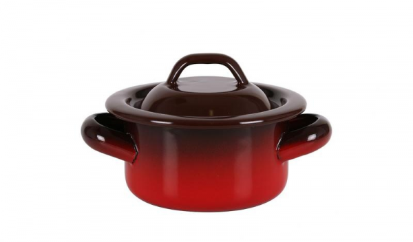 Plato hondo acero esmaltado.