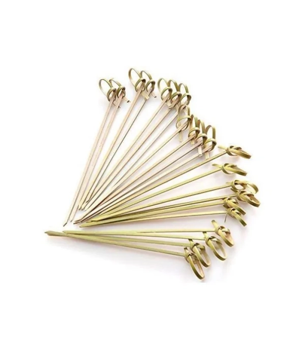 Pincho bambú 9cm lazo (set 100 unidades)