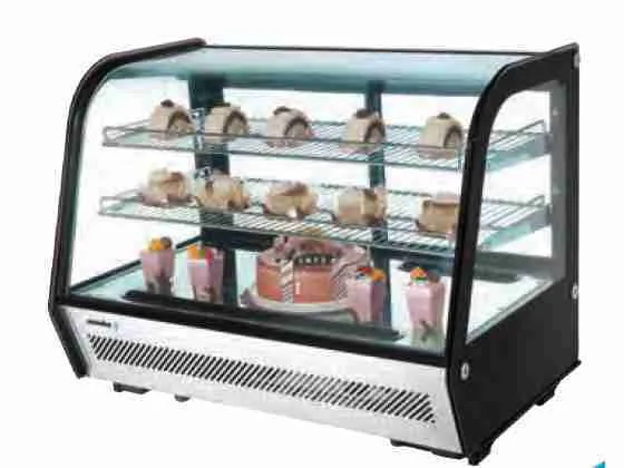 VITRINA EXPOSITORA SOBREMESA PASTELERIA 160 litros.