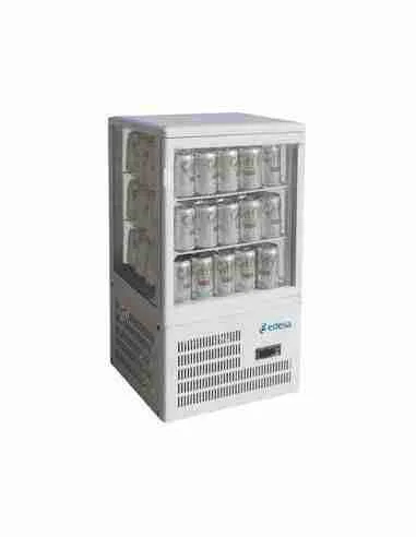 VITRINA EXPOSITORA REFRIGERADA EDENOX 4 CARAS CRISTAL
