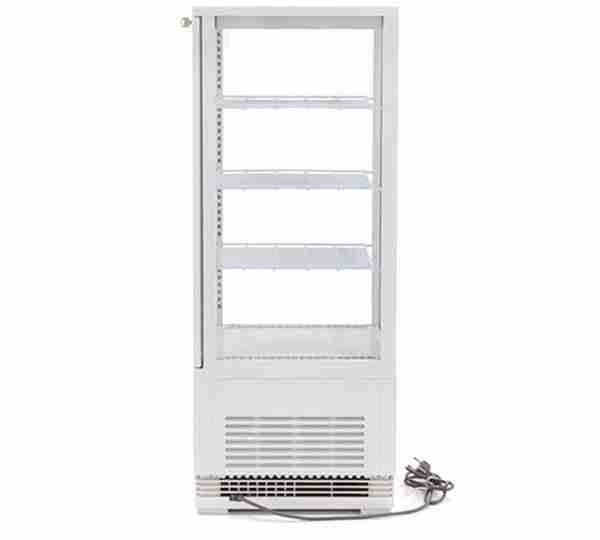 VITRINA EXPOSITORA REFRIGERADA EDENOX 4 CARAS CRISTAL 1m. H - Imagen 8