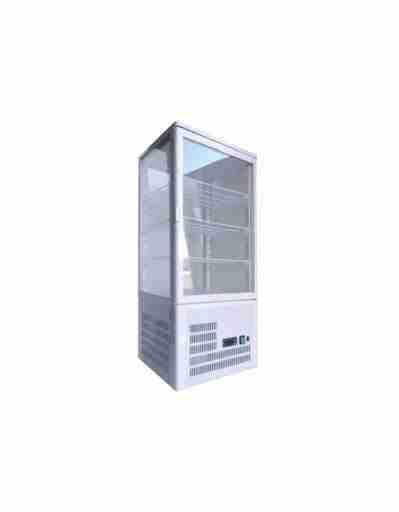 VITRINA EXPOSITORA REFRIGERADA EDENOX 4 CARAS CRISTAL 1m. H - Imagen 9