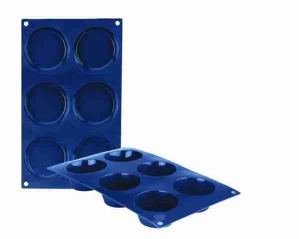 Molde silicona Muffin 6 cavidades.