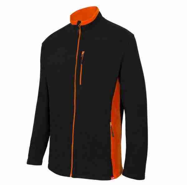 Chaqueta polar bicolor.