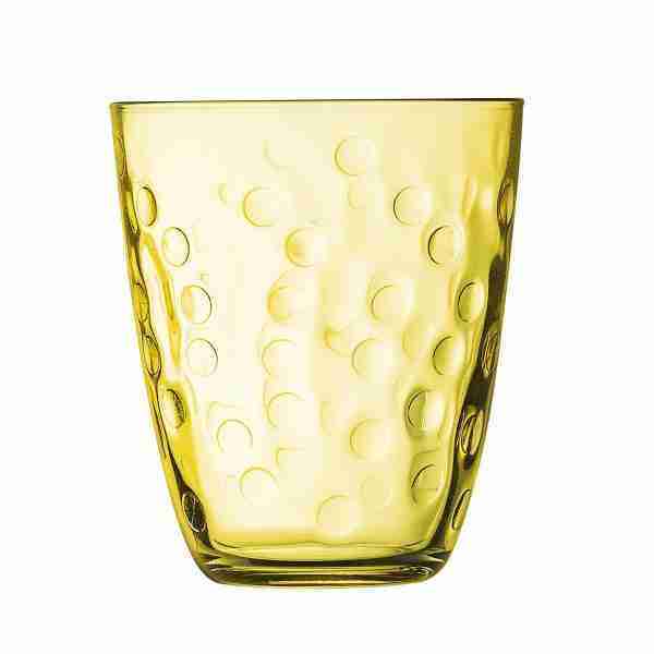 Vaso vidrio 30cl Pepite amarillo.