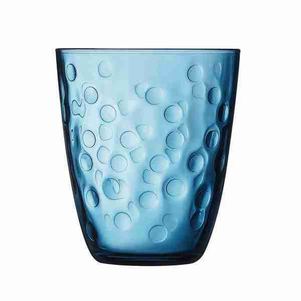 Vaso vidrio 30cl. Pepite azul