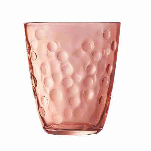 Vaso vidrio 30cl Pepite rosa