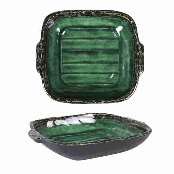 Bandeja cuadrada melamina 25x22x5cm Isora.