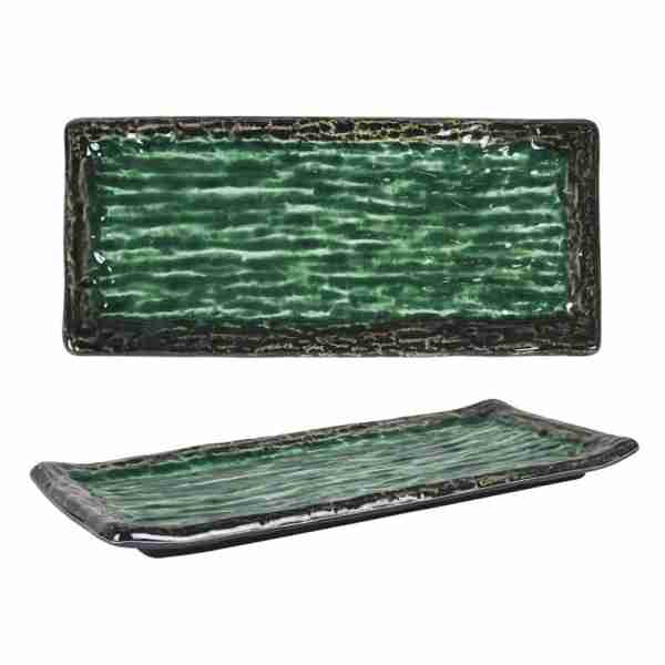 Bandeja rectangular melamina 38x17x3cm Isora.