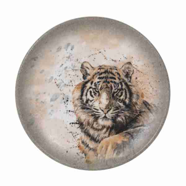 Plato postre 21cm Tigre Savanna.