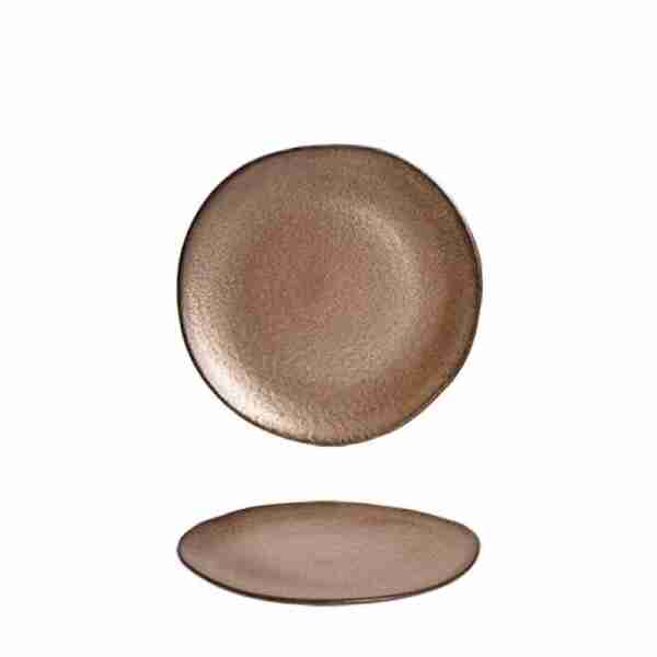 Plato llano 28cm Gordion Bronce