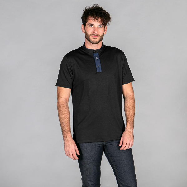 Polo hombre cuello mao