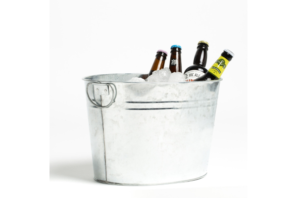 Cubo oval galvanizado 24 litros. - Imagen 2