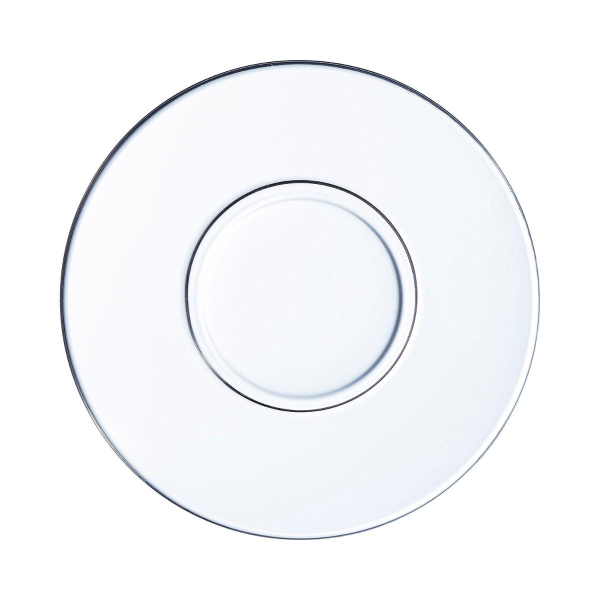 Plato mug vidrio 14cm Arcadie.