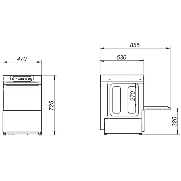 LAVAVASOS EDENOX AV-2100 CESTA 40x40 - Imagen 4
