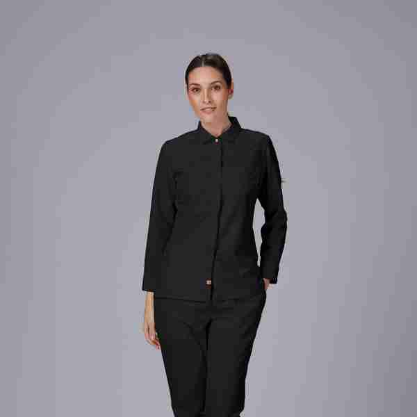 Chaqueta cocinera cuello italiano