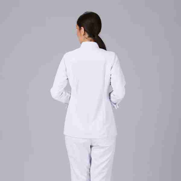 Chaqueta cocinera cuello italiano - Imagen 3