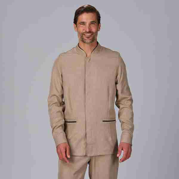 Chaqueta hombre tejido reciclado