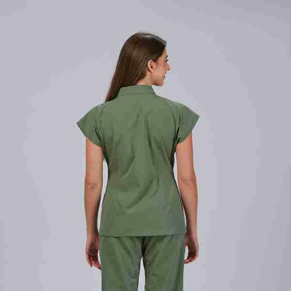 Blusa mujer cremallera cuello chimenea microfibra - Imagen 4