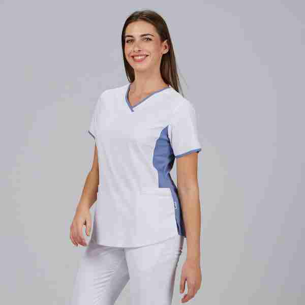 Blusa mujer combinada microfibra - Imagen 2
