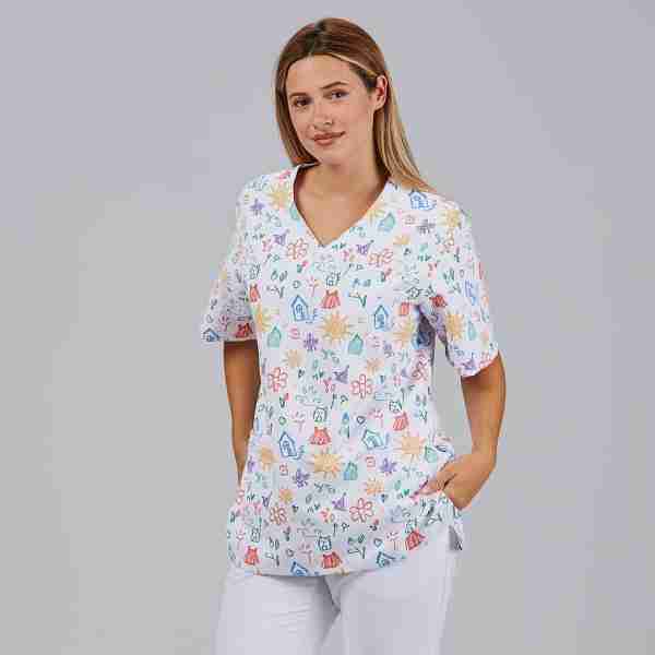 Blusa unisex estampada microfibra - Imagen 6