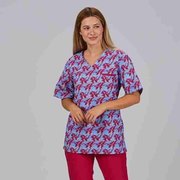 Blusa unisex estampada microfibra