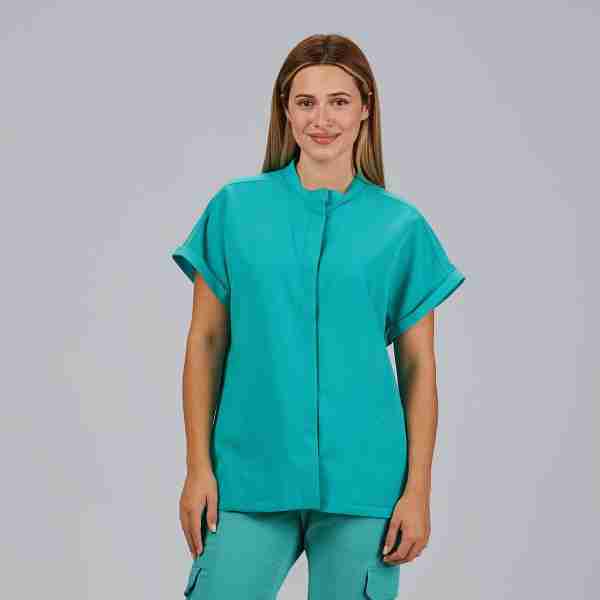 Blusa mujer abierta botones - Imagen 3