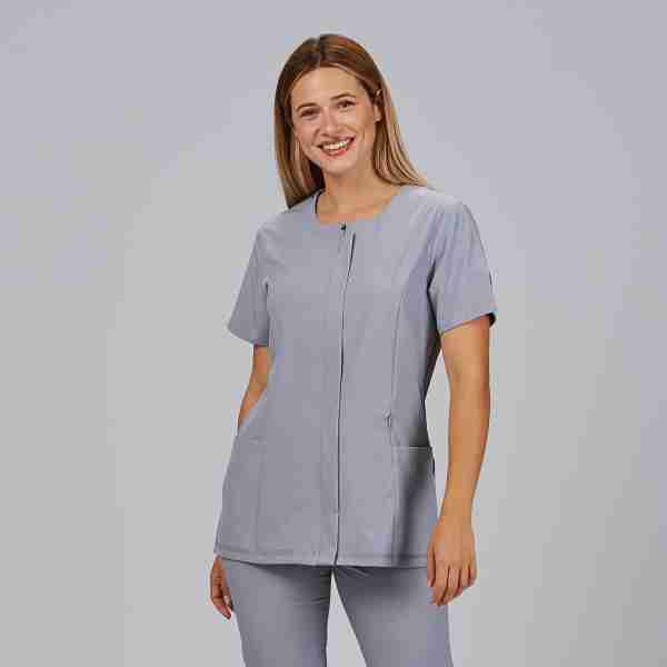 Blusa mujer escote caja microfibra