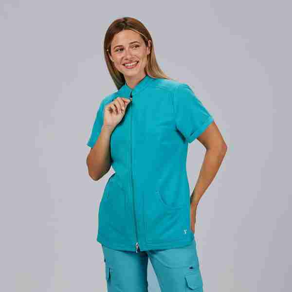 Blusa mujer abierta cremallera - Imagen 3