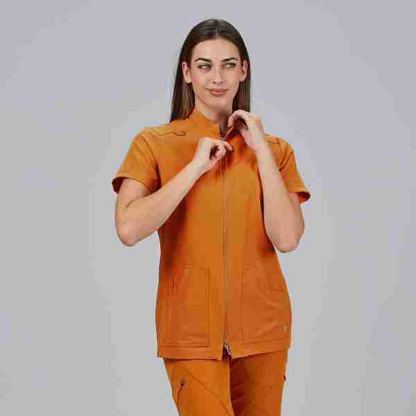 Blusa mujer abierta cremallera