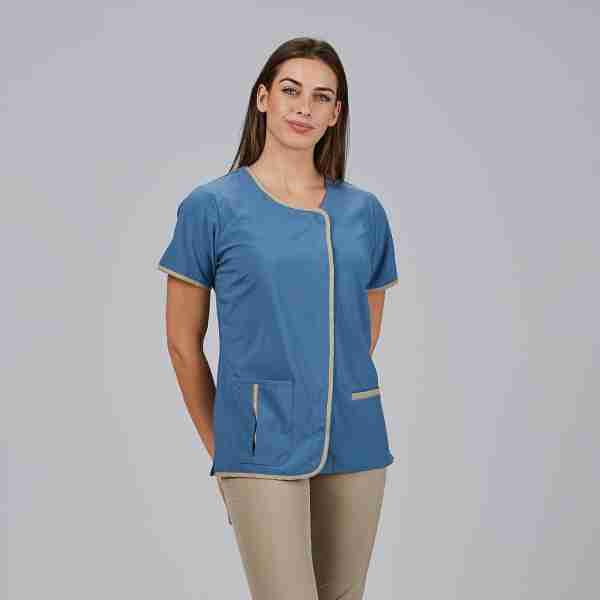 Blusa mujer bies combinada microfibra - Imagen 2