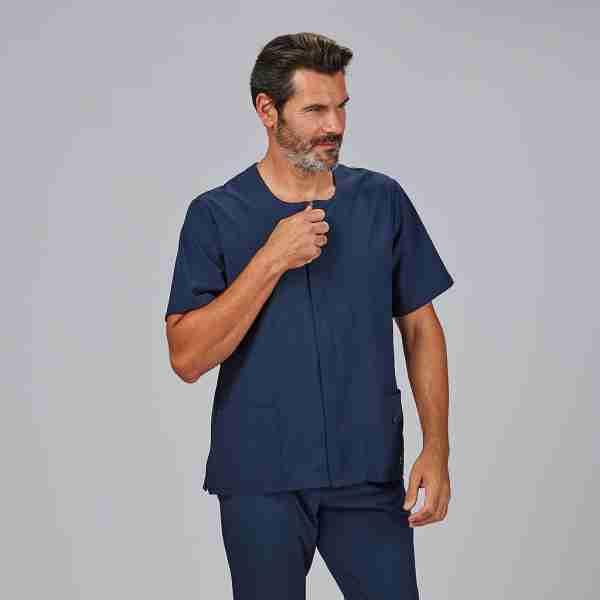 Blusa hombre escote caja microfibra - Imagen 6