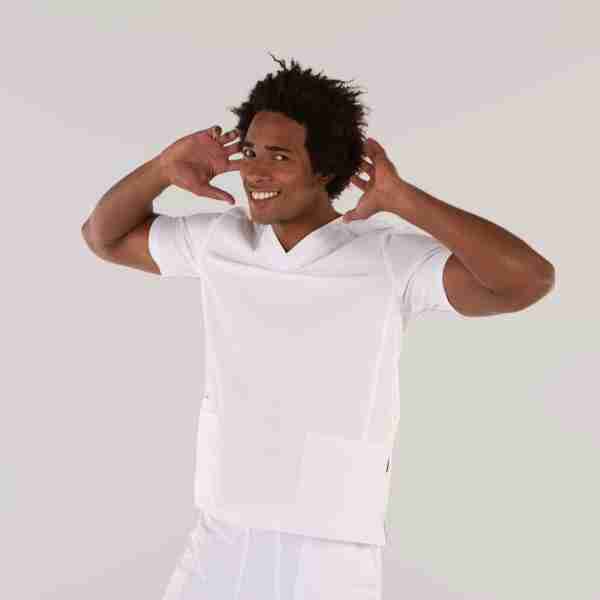 Blusa hombre c/pico microfibra - Imagen 2