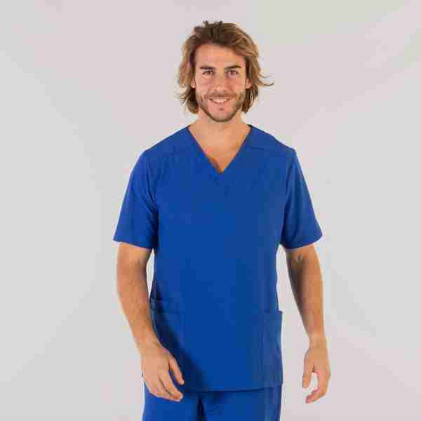 Blusa hombre c/pico microfibra