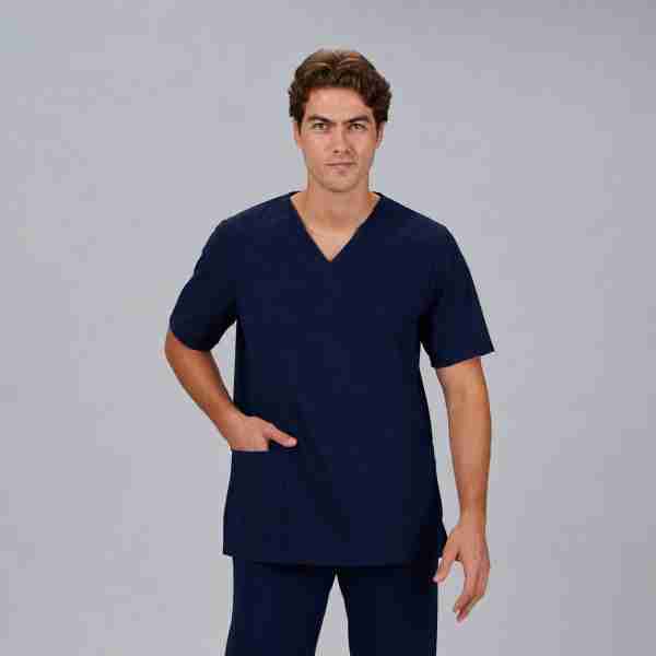 Blusa hombre c/pico microfibra - Imagen 5