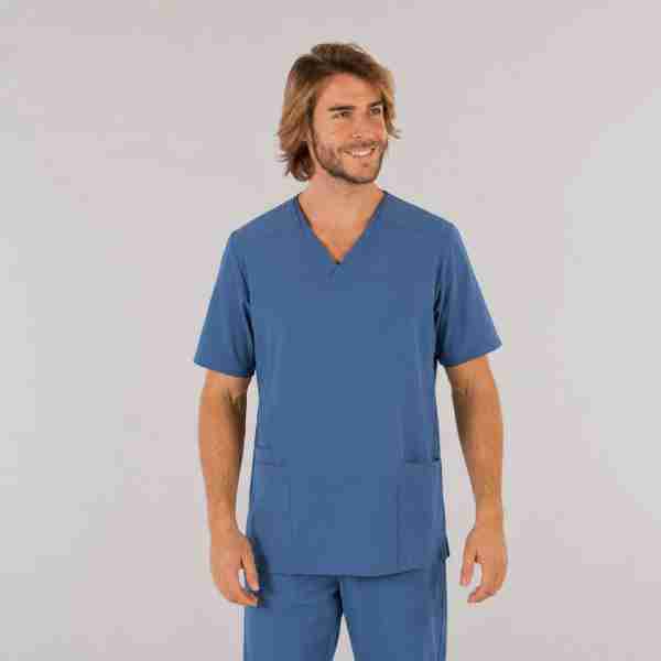 Blusa hombre c/pico microfibra - Imagen 3