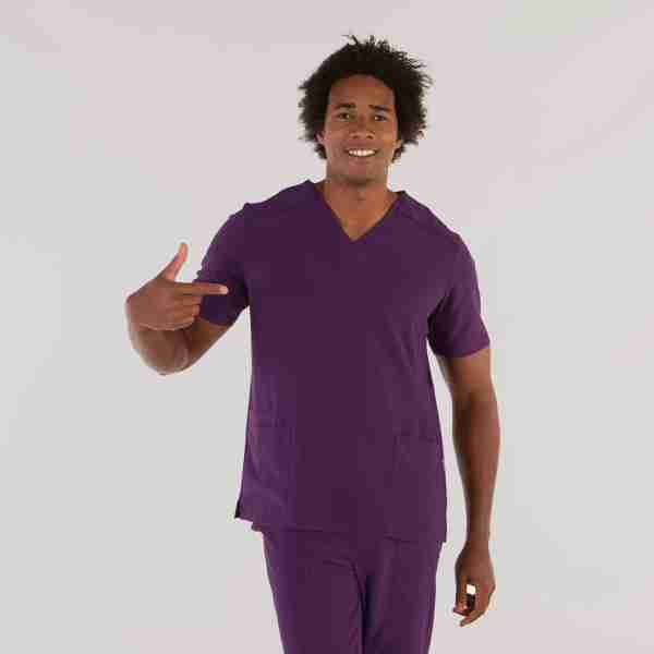 Blusa hombre c/pico microfibra - Imagen 10