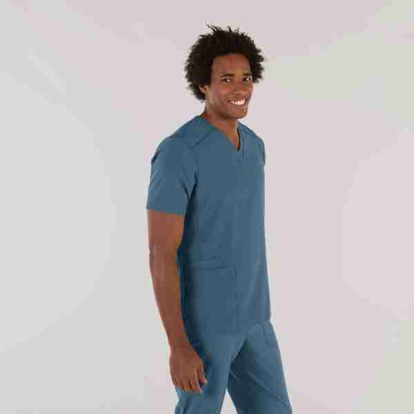 Blusa hombre c/pico microfibra - Imagen 4
