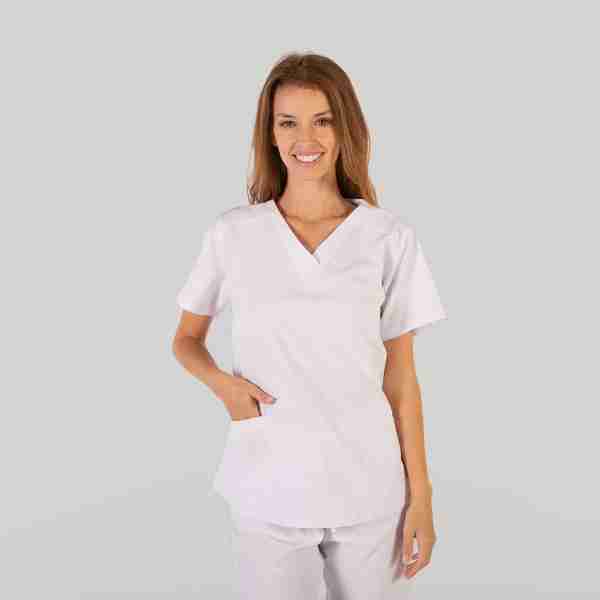 Blusa mujer c/pico microfibra - Imagen 2