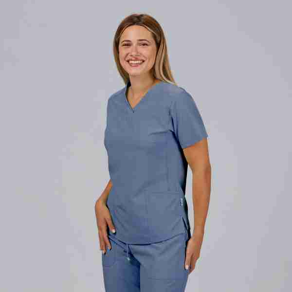 Blusa mujer c/pico microfibra - Imagen 3