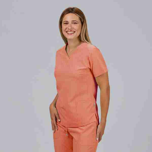 Blusa mujer c/pico microfibra