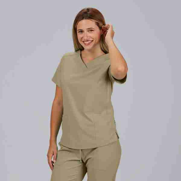 Blusa mujer c/pico microfibra - Imagen 7